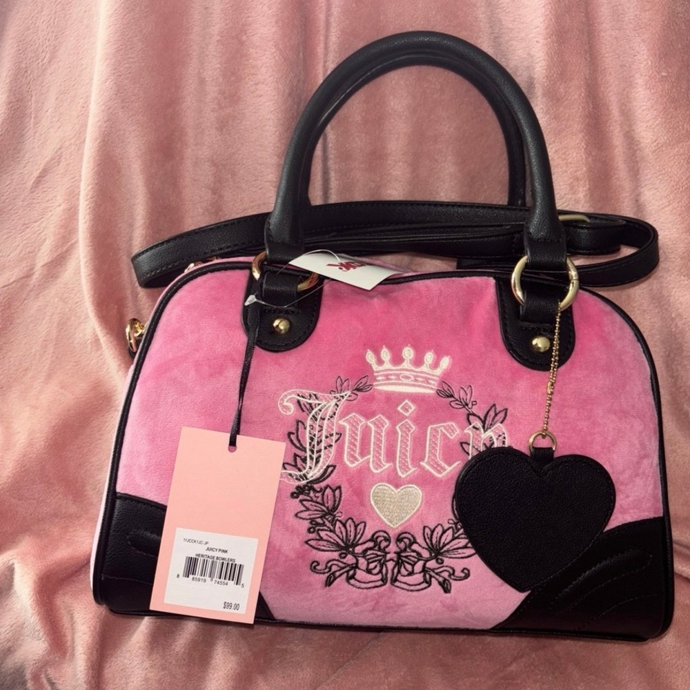 Juicy Couture Pink Heritage Bowler